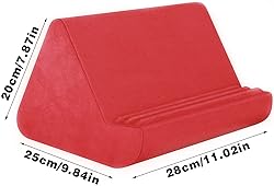 Soft Tablet Stand Pillow with Pocket,Tablet Cushion