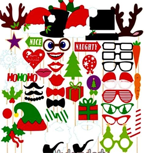 JoyAcc Party Photobooth Props - 50 Pieces / Photo DIY Kit for Wedding, Party, Graduation, Birthdays, Dress-up Accessories