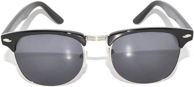 black half frame sunglasses