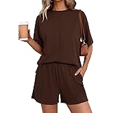 BTFBM Casual 2 Piece Sets For Women Summer 2026 Short Sleeve Tops Shorts Spring Lounge Matching Workout Airport Outfits
