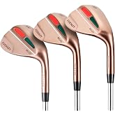 A11N SPORTS Forged Golf Wedge Set, 52/56/60 Degree, Right Hand | 52&deg;, 56&deg; &amp; 60&deg; Wedges for Approach, Bunker and Greenside Play, Giving Newer Golfers a Simple Short-Game Setup