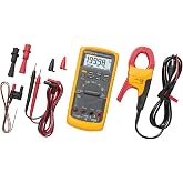 Fluke 87V/IMSK Industrial Digital Multimeter with Fluke i400 Current Clamp Kit, Converts 87V Into Clamp Meter, AC Current Measurements Up to 400 A, Includes Temp Probe, Test Leads and Alligator Clips