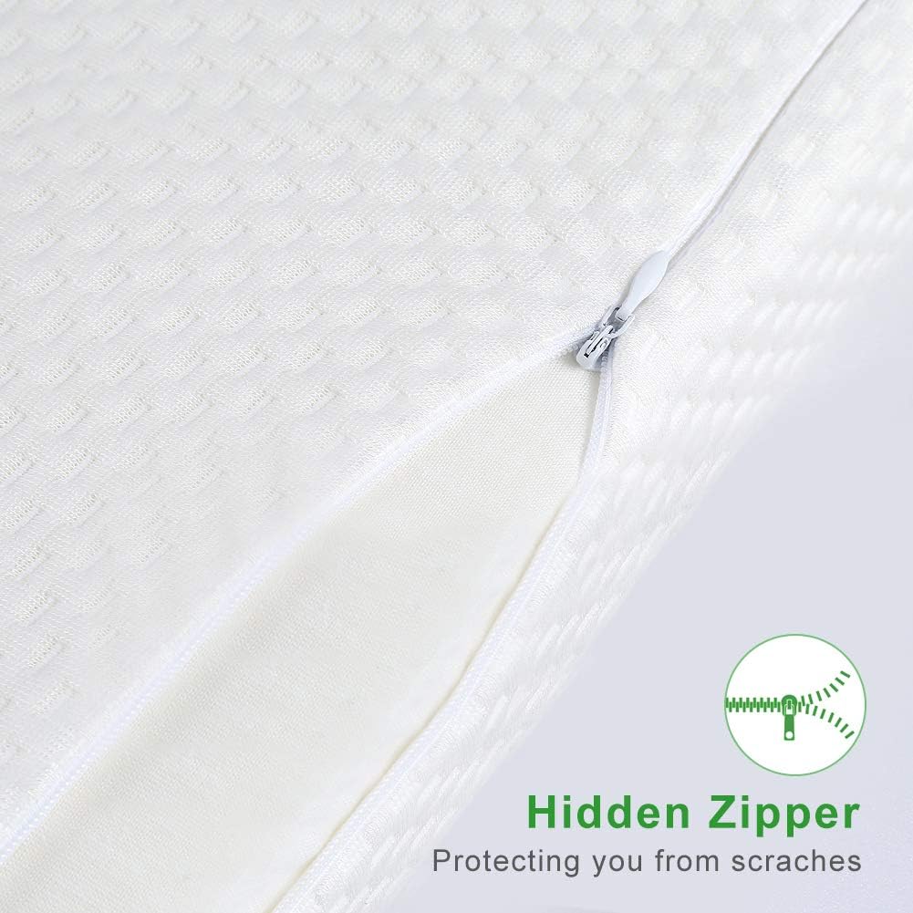 Neck Pillows for Sleeping, Memory Foam Pillow, Cervical Pillow for Neck Pain Relief, Orthopedic Contour Sleep Pillows, Bamboo Ergonomic Bed Pillow, Support for Back and Stomach for Side Sleepers: Kitchen & Dining