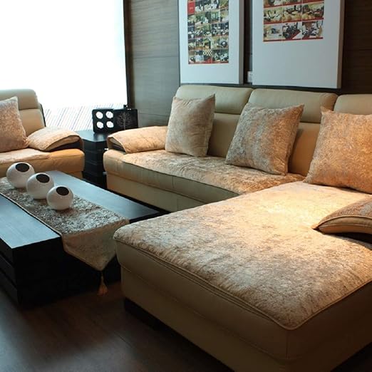 Amazon Com E Solem Modern Velvet Sectional Couch Covers Couch