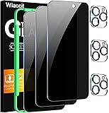 Wiaocit 3 Pack Tempered Glass Privacy Screen