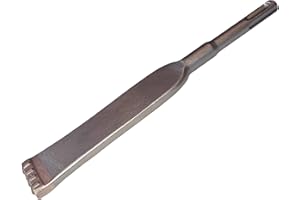 Marshall SDS Plus Brick Removal Chisel, Carbide-Tipped Heat-Treated Flat Blade, for Brick Removal, Cavity Inspection and Mort