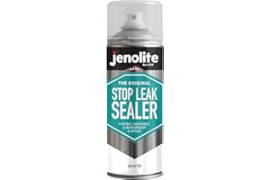 JENOLITE Stop Leak Sealer Spray | Waterproof Sealant | Fills, Seals & Stops Leaks | White | 400ml (14 Ounces)
