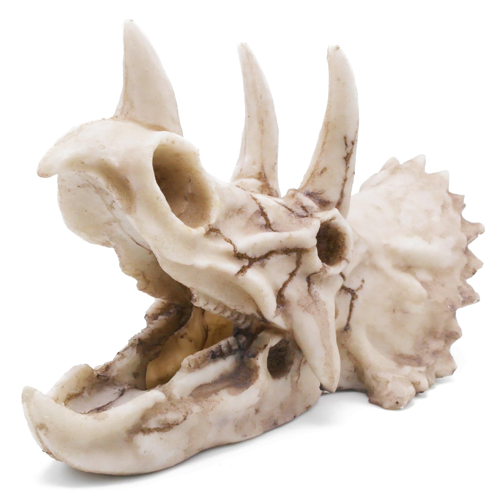 Kocris Casa Fish Hideout Cave Dinosaur Animal Skull Reptile Vivarium Ornament Halloween Décor for Terrarium Aquarium Large Decorations Betta Tarantula Snake Decor Bones