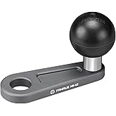 FANAUE Bolt Head Adapter Ball Base MB-02 with 10mm Mounting Hole,Right Angle Motorcycle Mirror Mounting Base, Compatible with