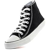 rosyclo Women's High Top Canvas Sneakers Fashion Lace-up Classic Casual Walking Shoes