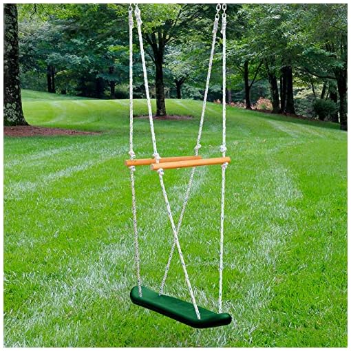 Gorilla Playsets 07-0026 Skateboard Swing Standing Swing for Outdoor Swing Set, Green, Black - Image 3