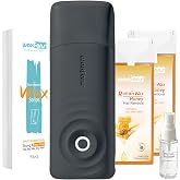 Roll On Waxing Kit for Hair Removal - At-Home Body &amp; Face Wax Kit for Women &amp; Men with 2 Wax Cartridges &amp; 50 Strips, Depilatory Kit for Legs, Arms, Bikini