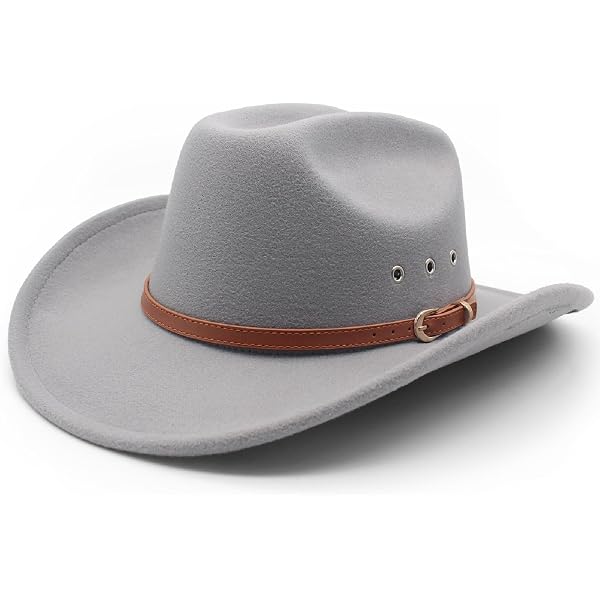 Amazon.com: JANeGWXRUuW Cowboy Felt Hat Western Cowboy Hat  display picture 2