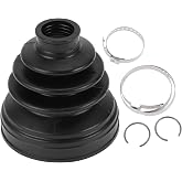 HEROFFIX CV Joint Boot Kit for Nissan Maxima 2002 for Nissan Juke 2014-2017 | 1 Set, Inner Constant Velocity Joint Boot, W/ Clamps, 397416N225, Black Rubber