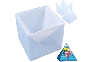 Pyramid Molds for Resin, Super Large Pyramid Silicone Molds, DIY Epoxy Resin Craft Jewellery Silicone Mould for Plaster, Wax,