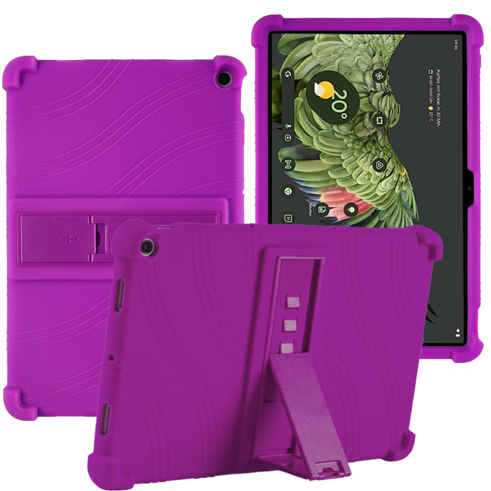 YHFZR Case for Google Pixel Tablet 2023, Soft Kid Friendly Light Weight Build in Kickstand Protective Case for Google Pixel Tablet 11 Inch 2023, Purple
