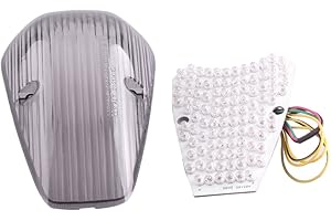 Mallofusa Motorcycle Integrated Taillight LED Brake Tail Light Compatible for HONDA VTX 1300 1800 CUSTOM 2002-2020 Smoke Lens