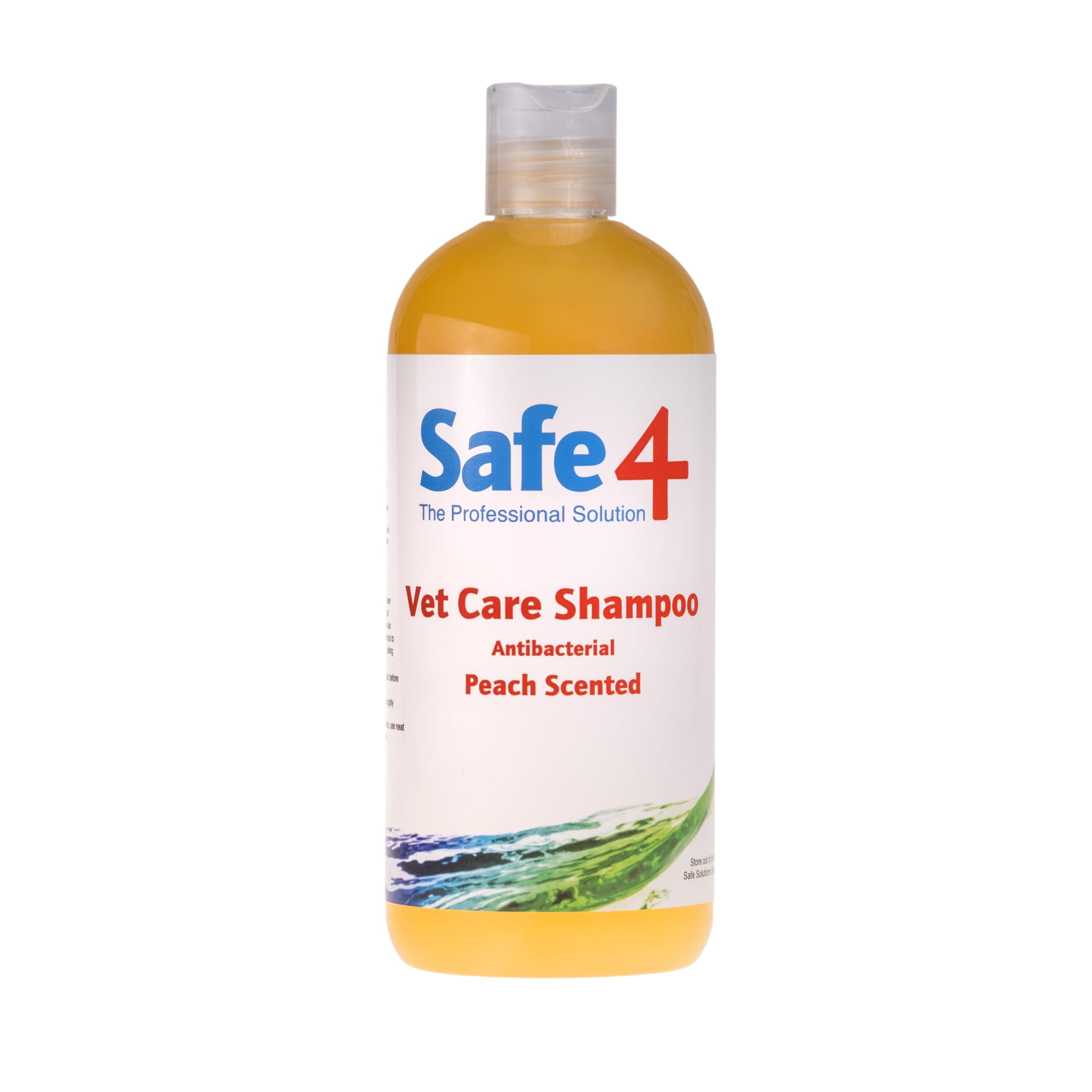 Safe4 Vet Care Animal Shampoo (Peach) 500ml – Antimicrobial & Antifungal | Professional **pH Neutral**, High-Gloss Shine & Gentle Cleansing — image 1