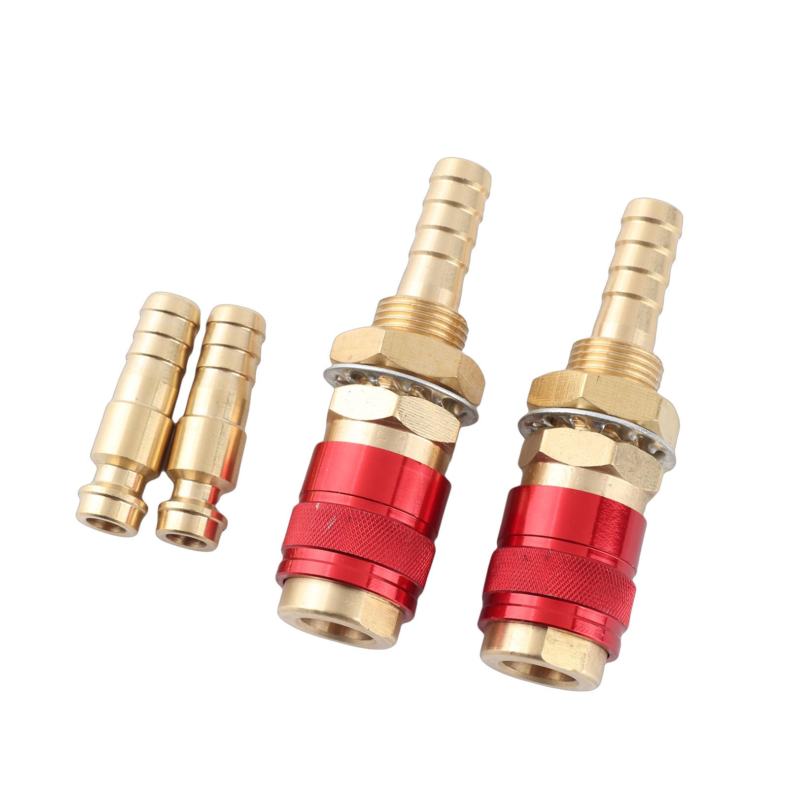 Duokon 8mm Water Cooled & Gas Adapter Quick Connector Fitting For TIG Welding Torch 2pcs