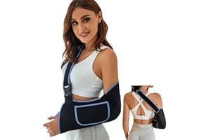VISKONDA Arm Sling Shoulder Immobilizer - Rotator Cuff Support Brace - Comfortable Medical Sling for Shoulder Injury,Men and 