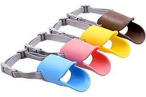 UPTUOLI Dog Muzzles Anti Bite Silicone Duck-Bill Duck Mouth Shape Dog Mouth Covers Anti-Called Muzzle for Puppy Dogs
