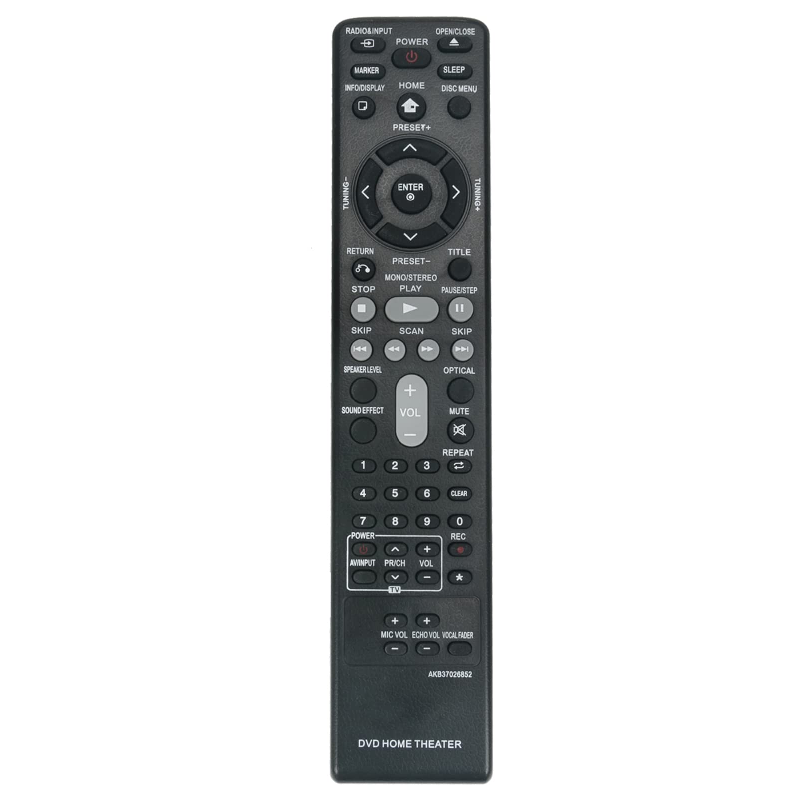 VINABTY AKB37026852 Replacement Remote Control Compatible with LG DVD Home Theater System S63T1-S S63T1-C S75T1-W LHD625 S63S1-S SH85ST-S DH4220S (DH4220S S42S1-S DH7531T S73T1-S S73T4-C DH4130S
