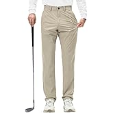 Surenow Mens Golf Pants Quick Dry Lightweight Slacks Stretch Work Casual Pants 30"/32"/34" Travel Trousers with Multi Pockets