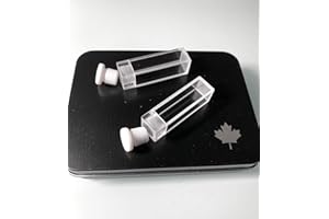 ALPHA NANOTECH INC. Alpha Nanotech UV Quartz Cuvettes with PTFE Stoppers (3.5 ml, Two Polished Sides, Qty: 2)