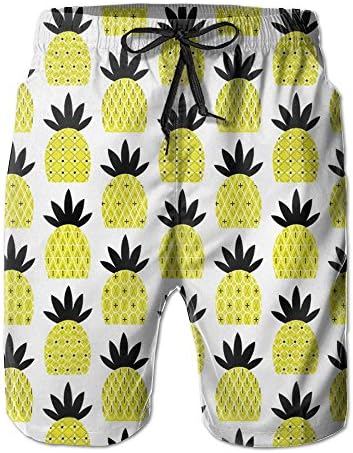 Lovely Cute Funky Pineapple Men's Swim Trunks With Pockets