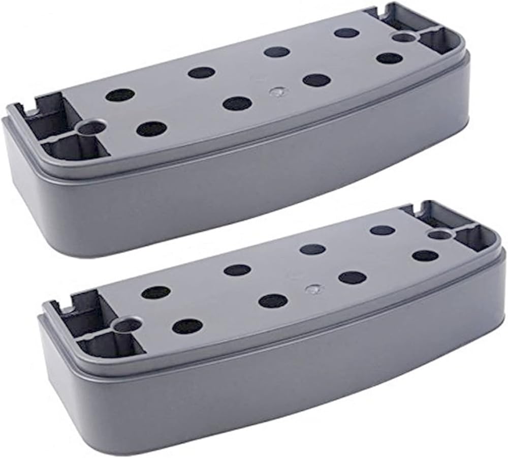 GYM MASTER Adjustable Step Aerobics Platform Extension Pair Grey