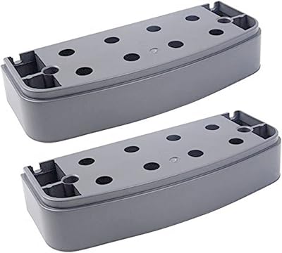 GYM MASTER Adjustable Step Aerobics Platform Extension Pair Grey