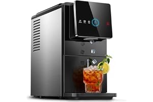 Silonn Nugget Ice Maker Countertop, Auto Drop Ice, Self Cleaning Ice Machine, 40 lbs/24H Soft Chewable Ice, Self Dispensing Nugget Ice Maker for Home, Kitchen and Party