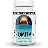 Source Naturals Bromelain, 500mg - 60 Tablets | Pineapple Enzyme | 600 GDU/Gram*