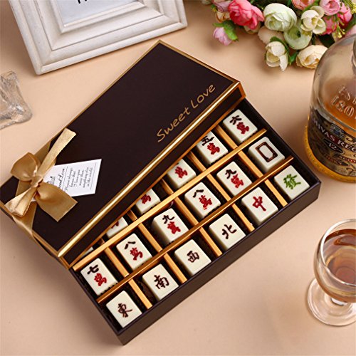 Yunko The Intact Chinese Mahjong 1:1 Chocolate Ice Cube Soap Candy Mold Silicone Cake Decor (2 Pack)