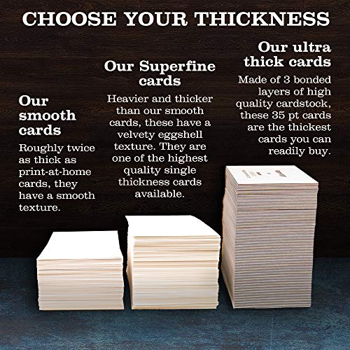 Buttonsmith Custom Premium Printed Business Cards - 3.5"x2" - Quantity 500 - Double-Sided, 110 lb Smooth Touch - Ikat - Made in The USA - Thumbnail 3