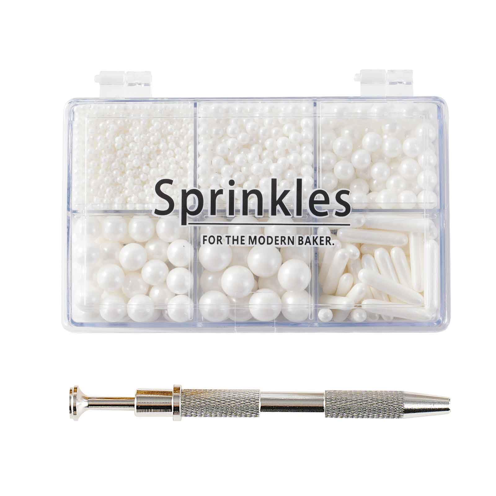Kasvan White Mix Sugar Sprinkles - Edible Candy