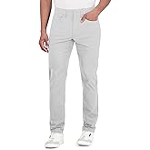 Ben Sherman Men's Performance Golf Pants – Four-Way Stretch, Quick-Dry, Wrinkle-Resistant Casual Pants, Light Grey, 34 X 30