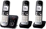 Panasonic KX-TG6823EB Trio DECT Cordless Phone System with Answer Machine