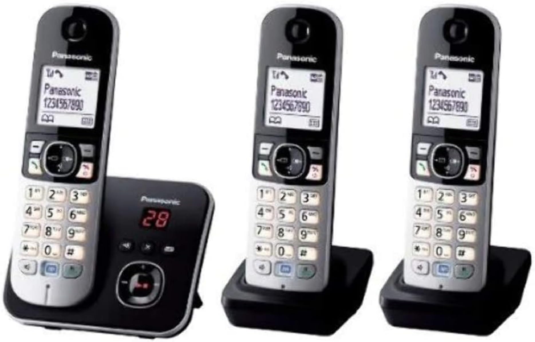 Panasonic KX-TG6823EB Trio DECT Cordless Telephone Set with Answer Machine