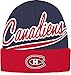 NHL Montreal Canadiens Men's Face-Off Cuffed Knit Cap, One Size, Navy
