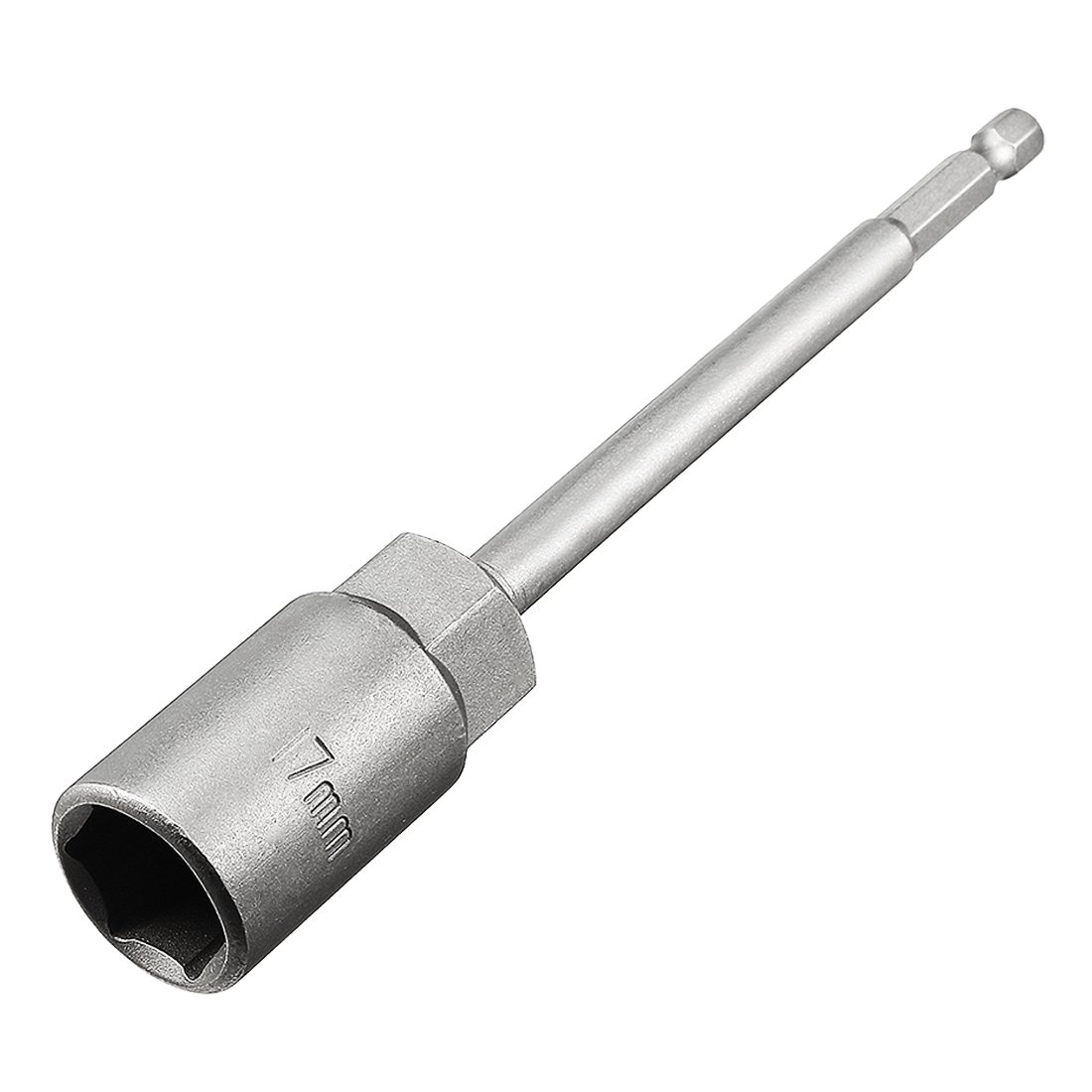 Sourcingmap 1/4" Quick-Change Hex Shank 17mm Nut Setter Driver Drill Bit, 150mm Length, Metric No-Magnetic