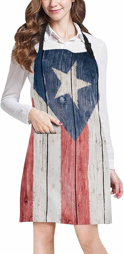Amazon Com Interestprint Puerto Rican Flag On Wood Background All