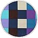 Shlax&Wing Checked Blue Pink Brown Handkerchieves Mens Neckties Hanky