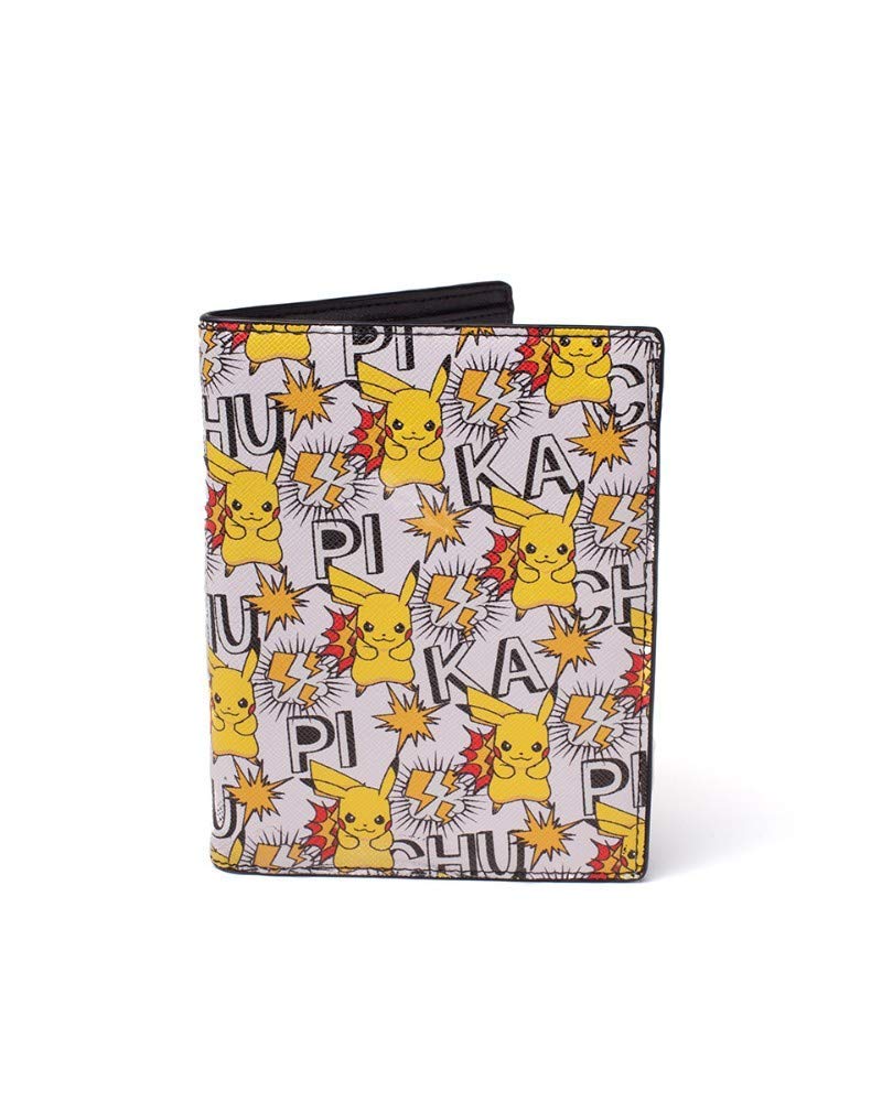 Nintendo Pokemon All-Over Pikachu Bi-Fold Wallet (Gw130213Pok) Coin Pouch, 18 cm, Multicolour