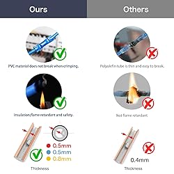 Chanzon 100pcs UL Listed Butt Splice Connectors