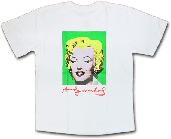 Amazon アンディ ウォーホル マリリンモンロー ポップ アート デザイン Tシャツ ホワイト フリー Tシャツ カットソー 通販