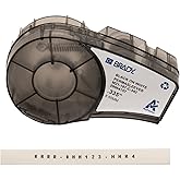 Brady Authentic (M21-187-C-342) PermaSleeve Heat Shrink Tubing for Control and Electrical Panels, Wire Harness, Black on White-For M210, M210-LAB, M211, BMP21-PLUS and BMP21-LAB Printers, .335" W 7' L