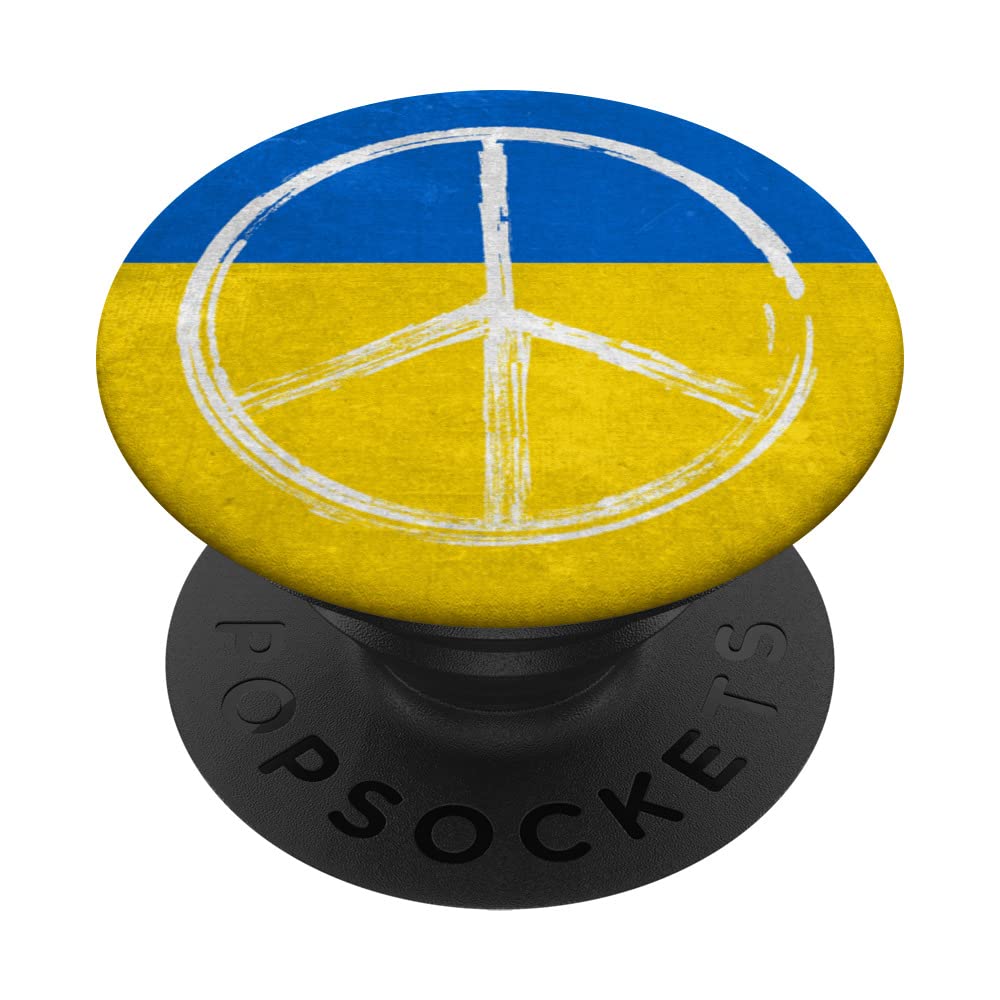 Ukrainian Flag Peace PopSockets Swappable PopGrip
