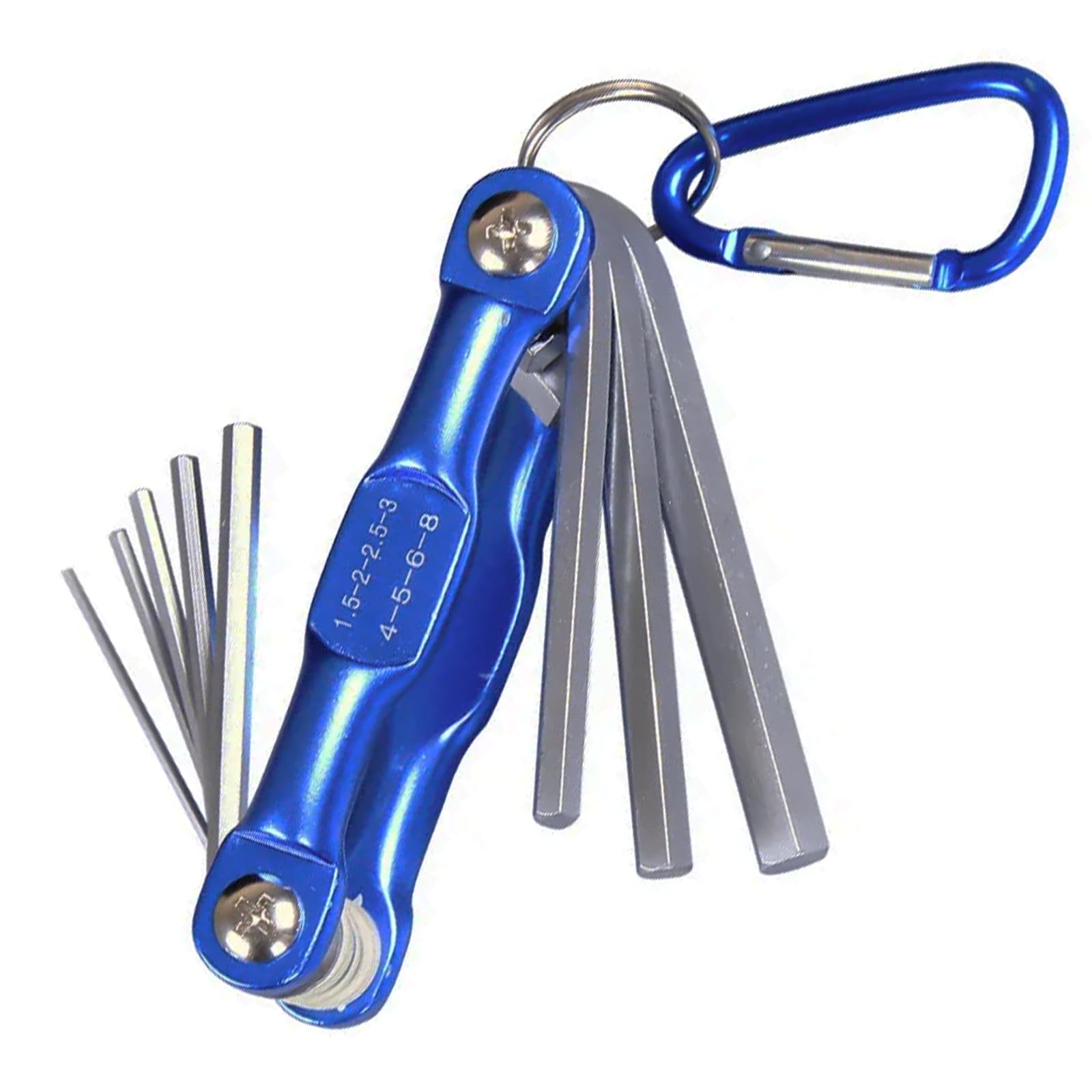 Gelishan Folding Allen Hex Keys Hexagon Screwdriver Allen Key Set Folding Hex Key SetSet for Bikes Automobile Machinery Repair (Small Hexagonal Screwdriver)