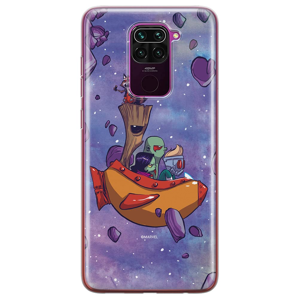 ERT GROUP mobile phone case for Xiaomi REDMI NOTE 9 original and officially Licensed Marvel pattern Guardians of the Galaxy 010 optimally adapted to the shape of the mobile phone, case made of TPU